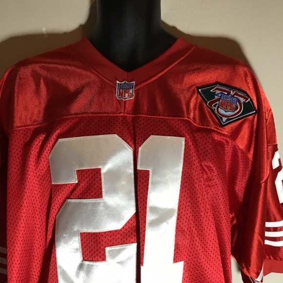 🙈#208, Mitchell & Ness, Primetime, Sanders throwback 49ers Jersey, great cond🔥 - Picture 6 of 7